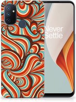 Smartphone hoesje OnePlus Nord N100 Back Case Siliconen Hoesje Retro