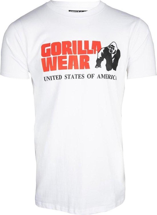 T-shirt Classic Gorilla Wear - Wit - L.