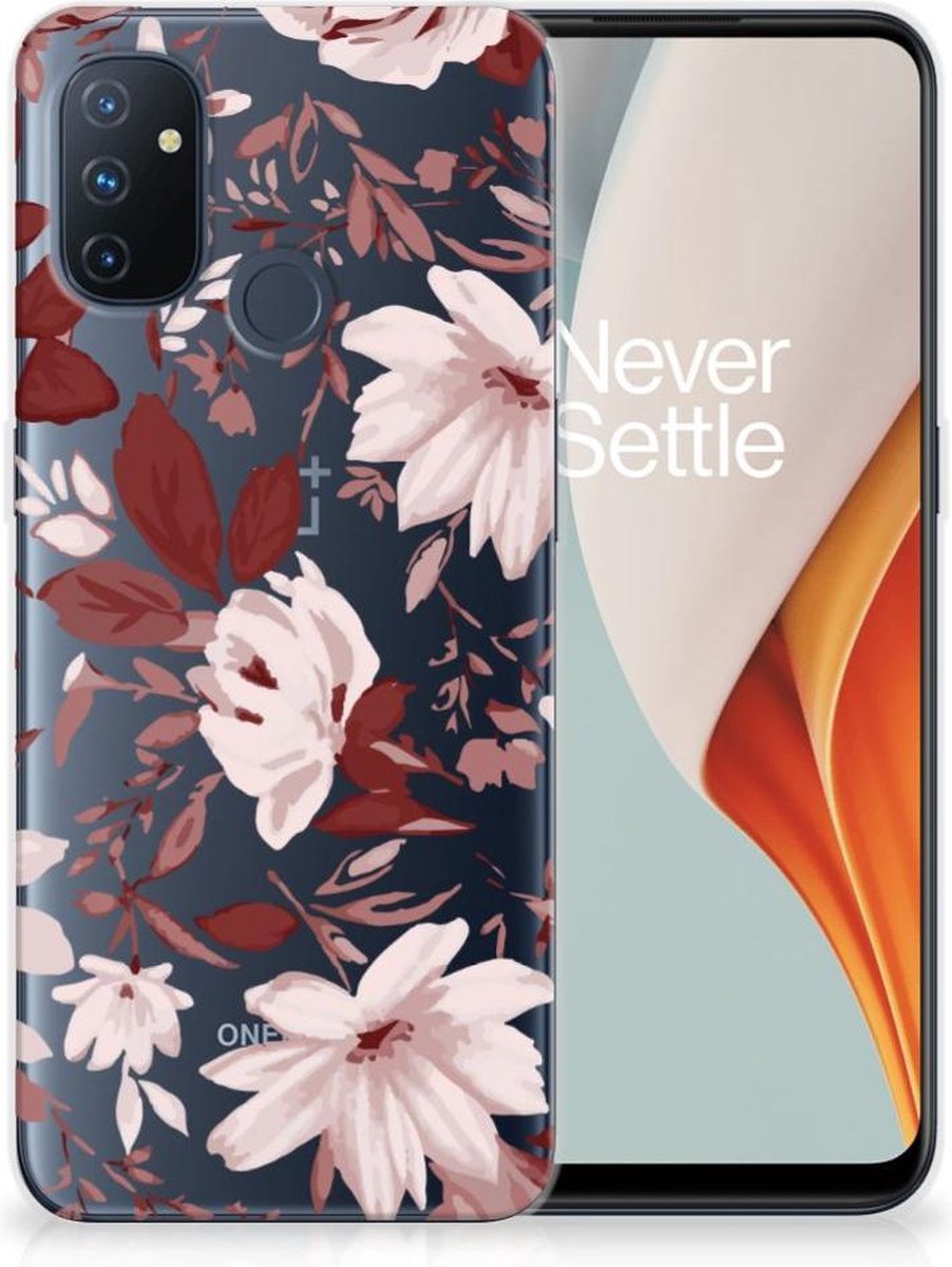 Hoesje maken OnePlus Nord N100 Watercolor Flowers