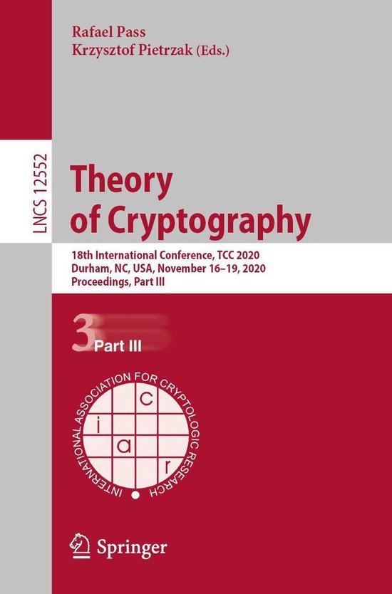 Springer Nature Proceedings Computer Science 3 - Theory of C ... - cover
