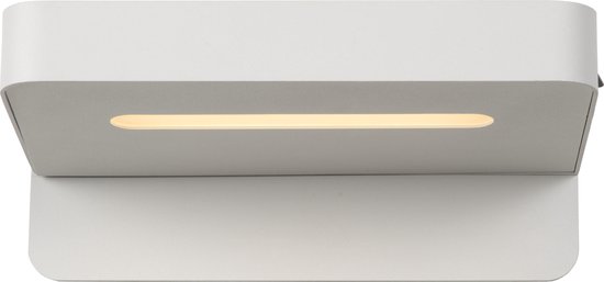 Lucide ATKIN Bedlamp / Wandlamp - LED - 1x6W 3000K - Met USB oplaadpunt - Wit