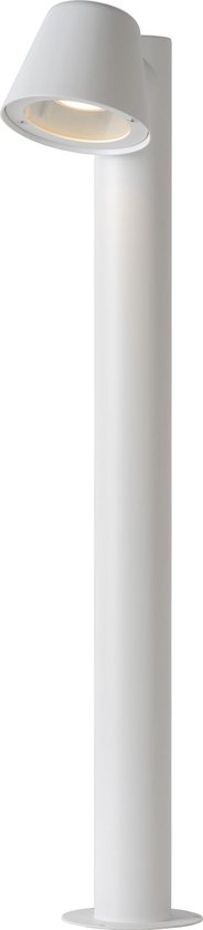 Lucide DINGO-LED - Sokkellamp Binnen/Buiten - LED Dimb. - GU10 - 1x5W 3000K - IP44 - Wit