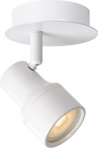 Lucide SIRENE-LED - Plafondspot Badkamer - Ø 10 cm - LED Dimb. - GU10 - 1x5W 3000K - IP44 - Wit