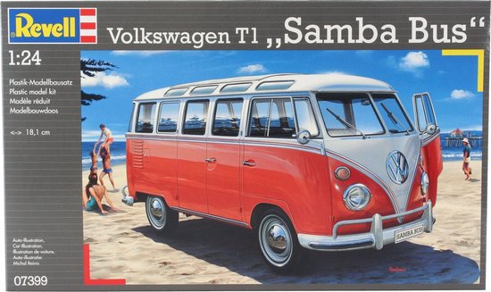 Duwen Laboratorium Hoofd Revell Bus Volkswagen T1 Samba - Bouwpakket - 1:24 | bol.com