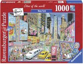 Ravensburger puzzel Fleroux New York - Legpuzzel - 1000 stukjes