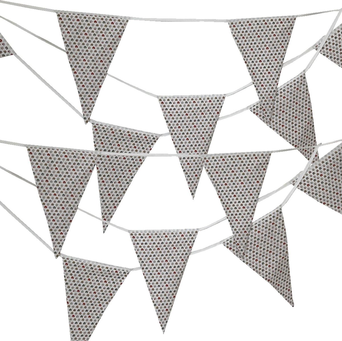 BINK Bedding Stoffen Slinger - Vlaggenlijn Rainbow model L (5 mtr, 9 vlaggetjes) - slinger van stof - katoen - feest - decoratie - party - kinderkamer decoratie - vlaggenlijn van stof - handgemaakt & duurzaam