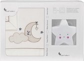 Interbaby Lakenset Wieg Maan 152 X 102 Cm Katoen Beige 4-delig