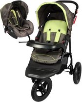 BAMBISOL Duo wandelwagen 3 wielen + autostoel G0 + - Choco Anis
