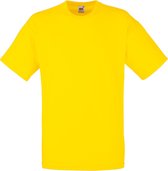 Fruit Of The Loom Heren Valueweight T-shirt met korte mouwen (Geel)