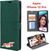 EmpX Telefoonhoesje - Book Case - Geschikt Voor Apple IPhone 12 Pro - Groen