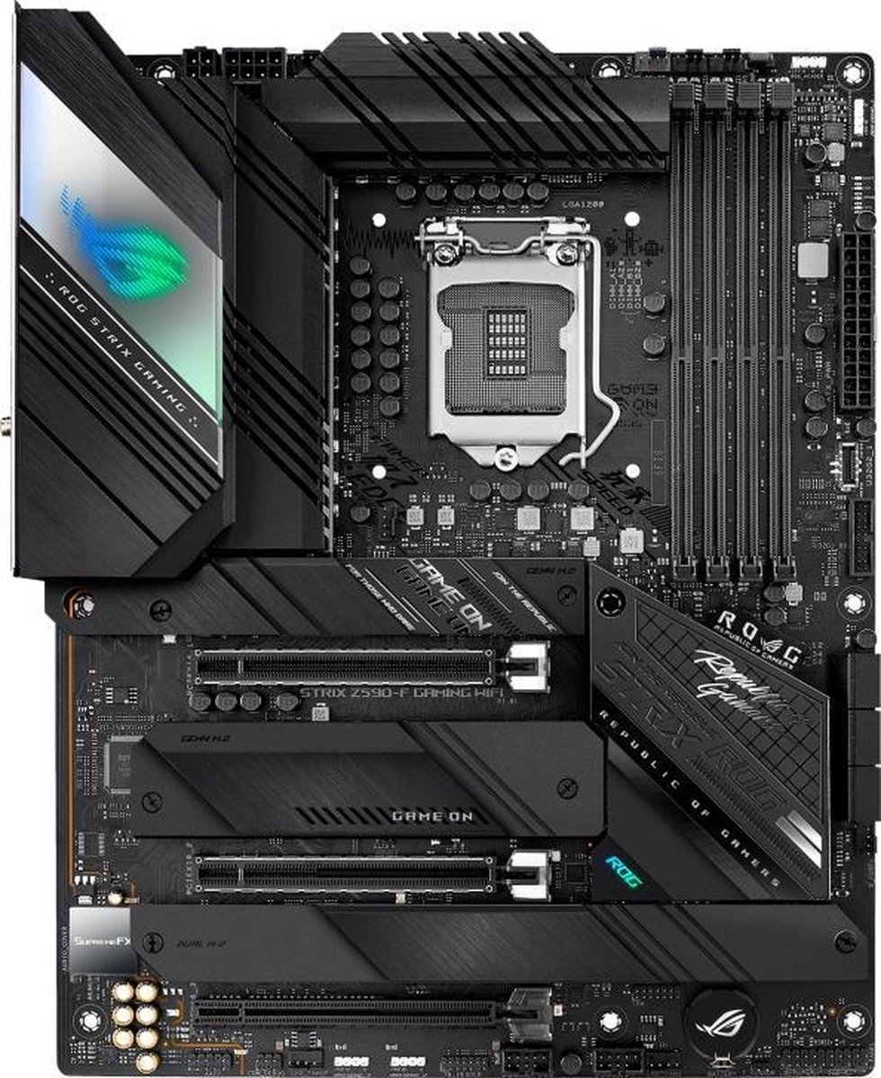 Asus ROG STRIX Z590-F GAMING WIFI Moederbord Socket Intel 1200 Vormfactor ATX Moederbord chipset Intel® Z590 - ASUS