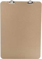 XL Klembord , afm 52x74 cm, dikte 5 mm, zilver, MDF, 1stuk, A2