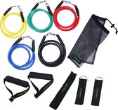 Tunturi Fitness elastiek set - weerstandsbanden fitness - 5x incl. acc