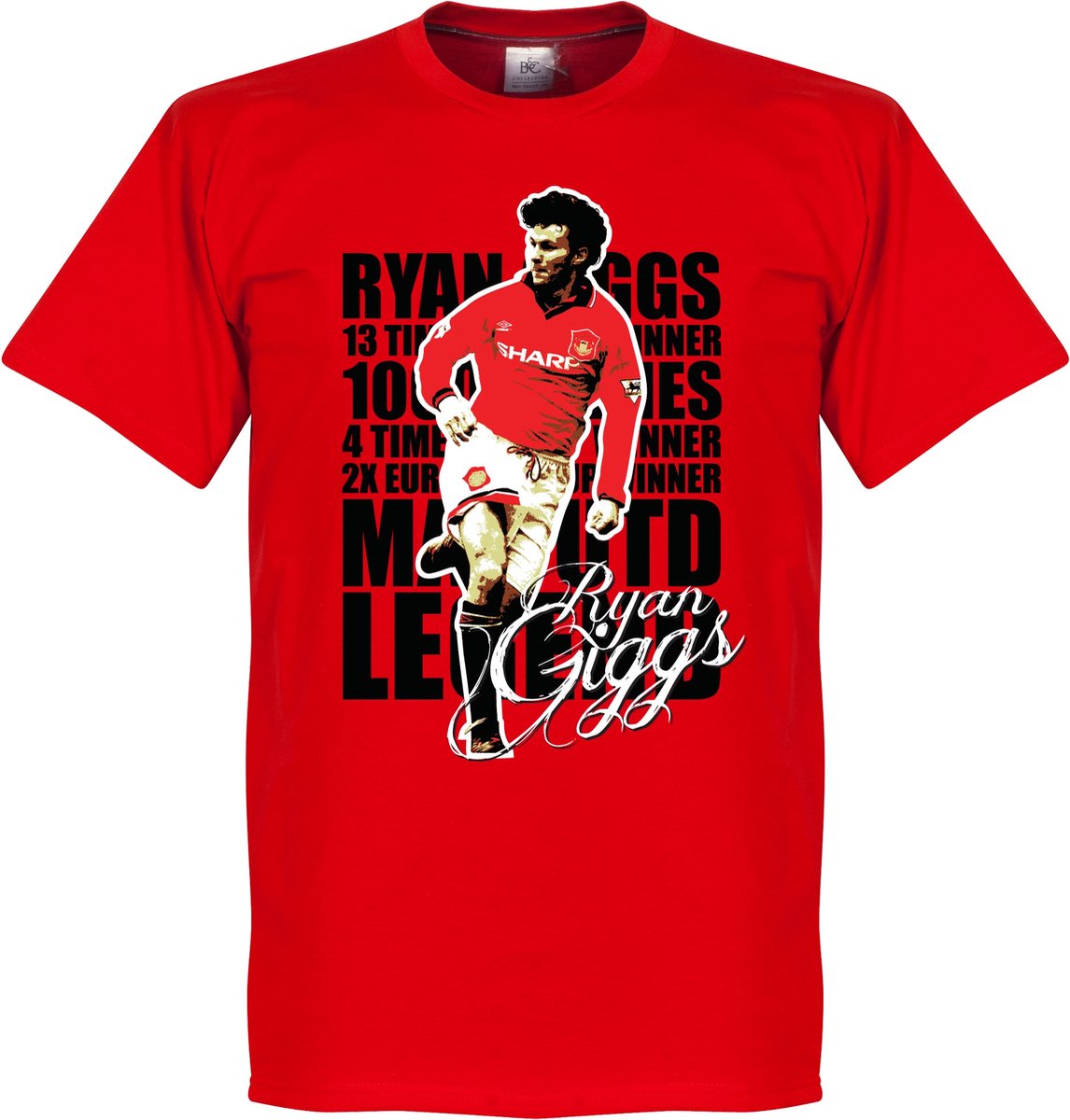 Ryan Giggs Legend T-Shirt - Rood - 3XL