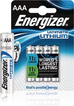 Piles Energizer Ulitmate Lithium AAA - FR3 - FR03 - 4 pièces