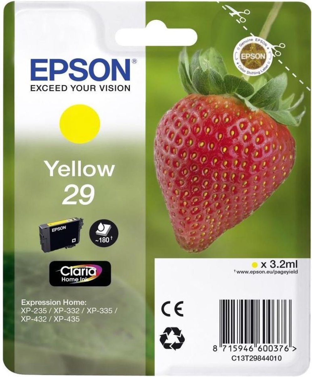 Epson 29 - Inktcartridge / Geel