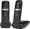 Gigaset AS690 Duo - 2 handsets - Zwart - Handsfree bellen - huistelefoon - inclusief oproepblokering