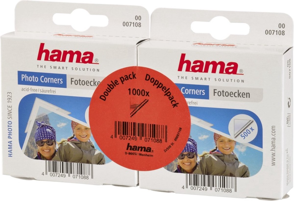 Hama Fotohoekjes Dispenser 2x500 Stuks - Hama