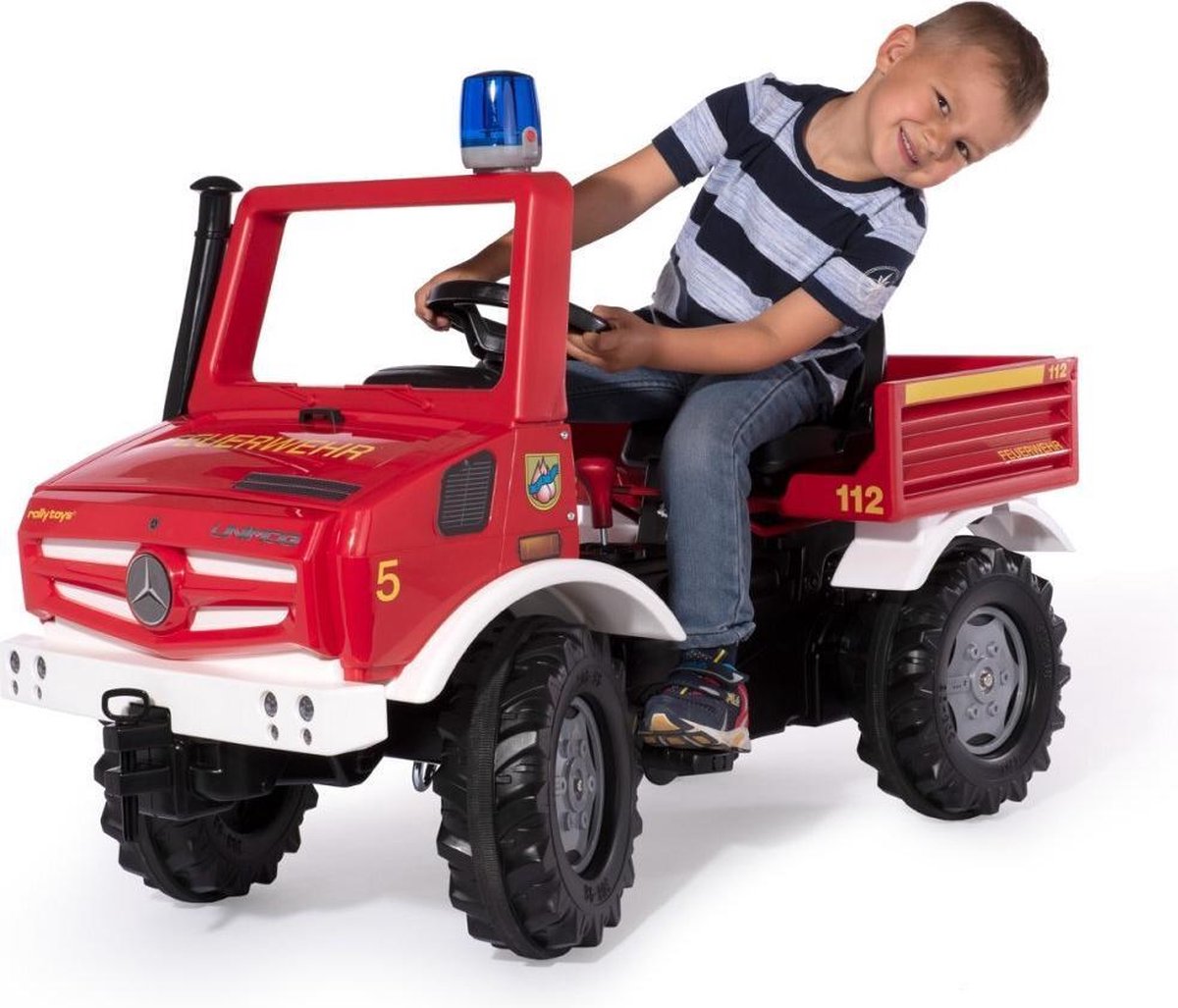 Rolly Toys 038220 RollyUnimog Fire Brandweer Trapauto | bol.com
