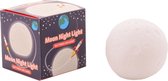 Johntoy Nachtlamp Maan 8,5 Cm - Nachtlampje - Slaaplampje - kinderlampje - maanlampje - maanlicht