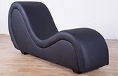 Chair - Tantra Lounger (zwart, synthetisch leer)