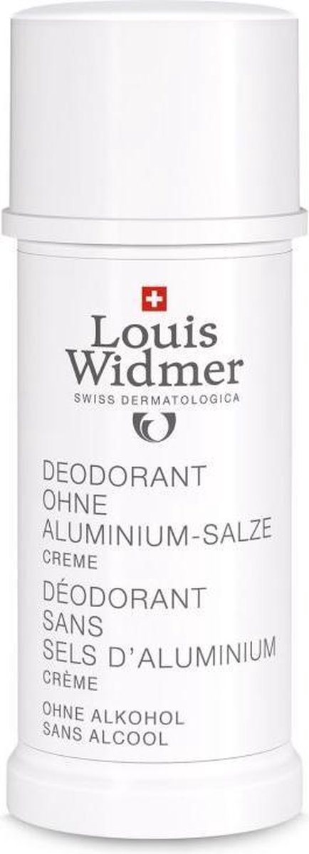 Louis Widmer Deo Crème Zonder Aluminiumzouten Ongeparfumeerd Deodorant crème 40 ml