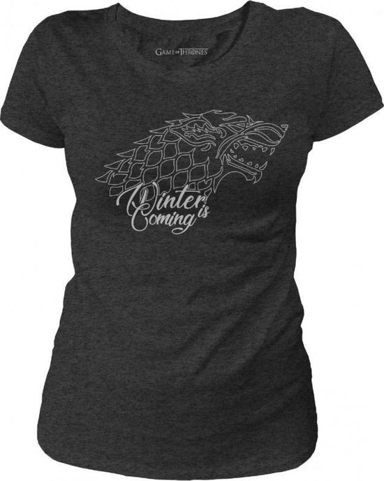 GAME OF THRONES - T-Shirt Stark Winter is Coming - GIRL (L)