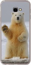 6F hoesje - geschikt voor Samsung Galaxy J4 Plus -  Transparant TPU Case - Polar Bear #ffffff