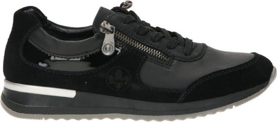 Rieker Dames Veterschoenen- Zwart - Maat 38 | bol.com