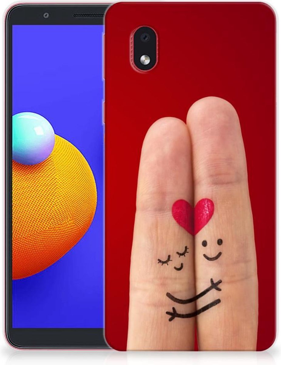 Samsung Galaxy A01 Core Silicone Back Cover Liefde - Origineel Romantisch Cadeau
