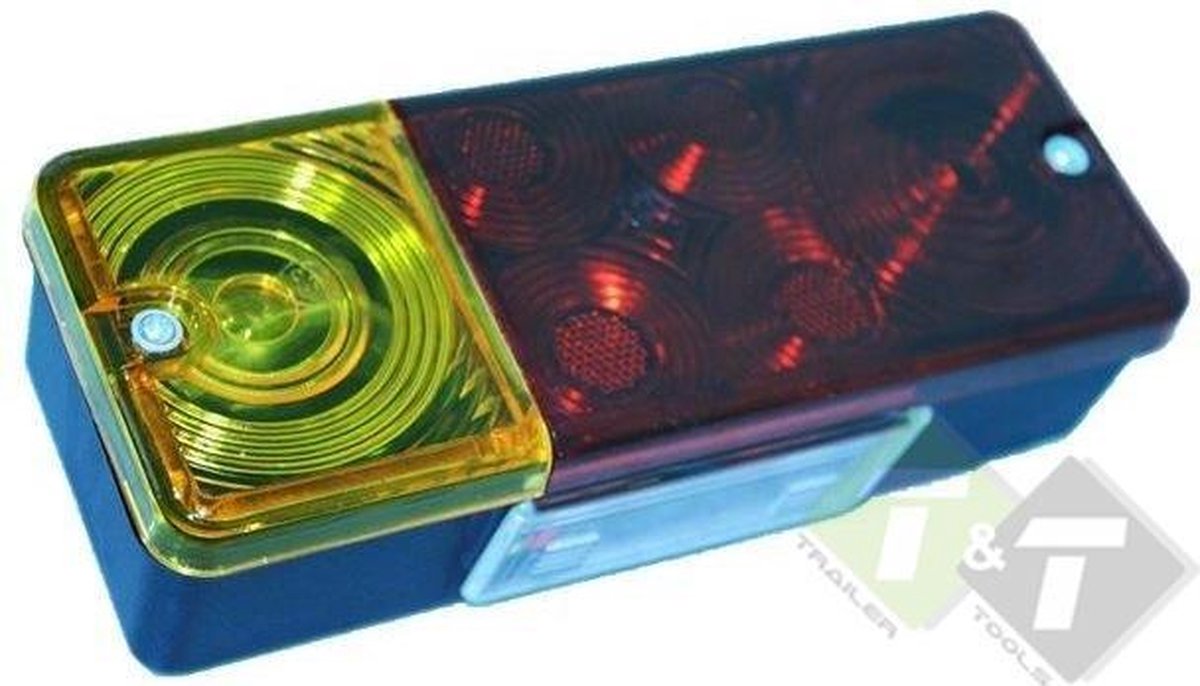 achterlicht 3 kamers 85x210x60m - achterlamp - achterlicht - aanhanger achterlamp
