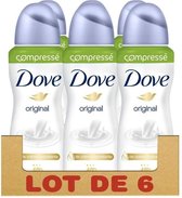 DOVE Lot van 6 Deodorants Woman Original Anti-Transpirant Spray Compressed - 100ml