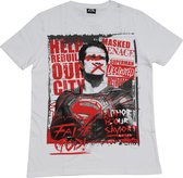Dc Comics T-shirt Batman Vs Superman Heren Katoen Wit/rood Mt Xs