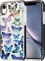 Rainbow Butterflies geschikt voor Apple iPhone Xr hoesje