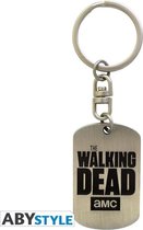 Walking Dead - Dog Tag Logo Metal Keychain