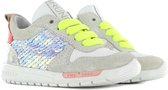 Shoesme Run Flex Meisjes Sneakers - Zilver Wit - Maat 27