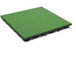 Rubbermagazijn - Rubberen tegels - Groen - Dikte 4,8cm - 50x50cm - Rubbertegel