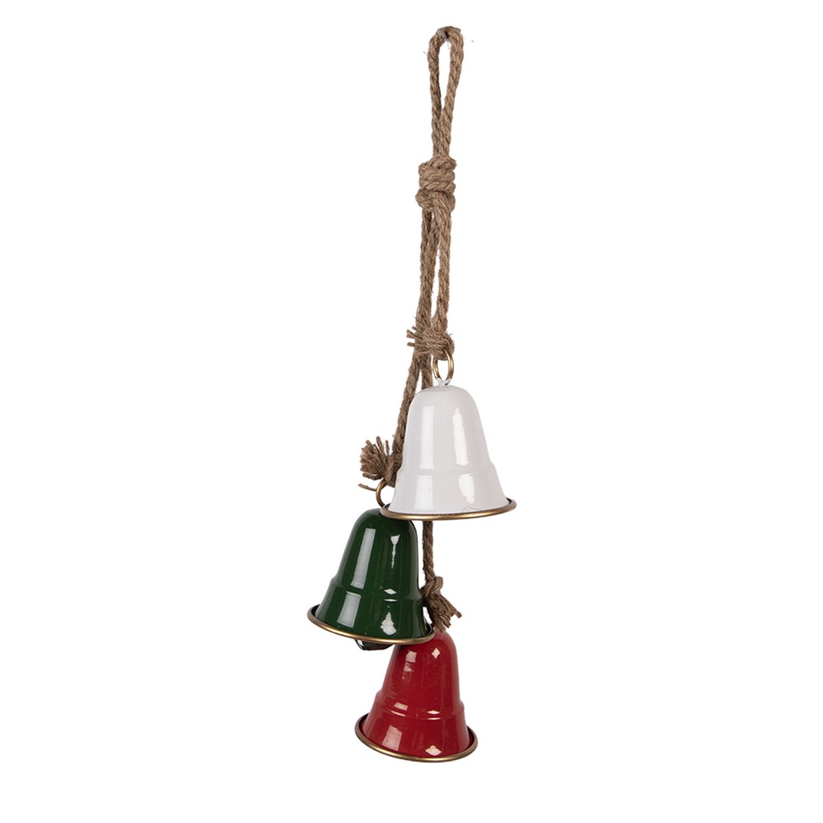 Clayre & Eef Hanger Bel 9x9x49 cm Meerkleurig Metaal