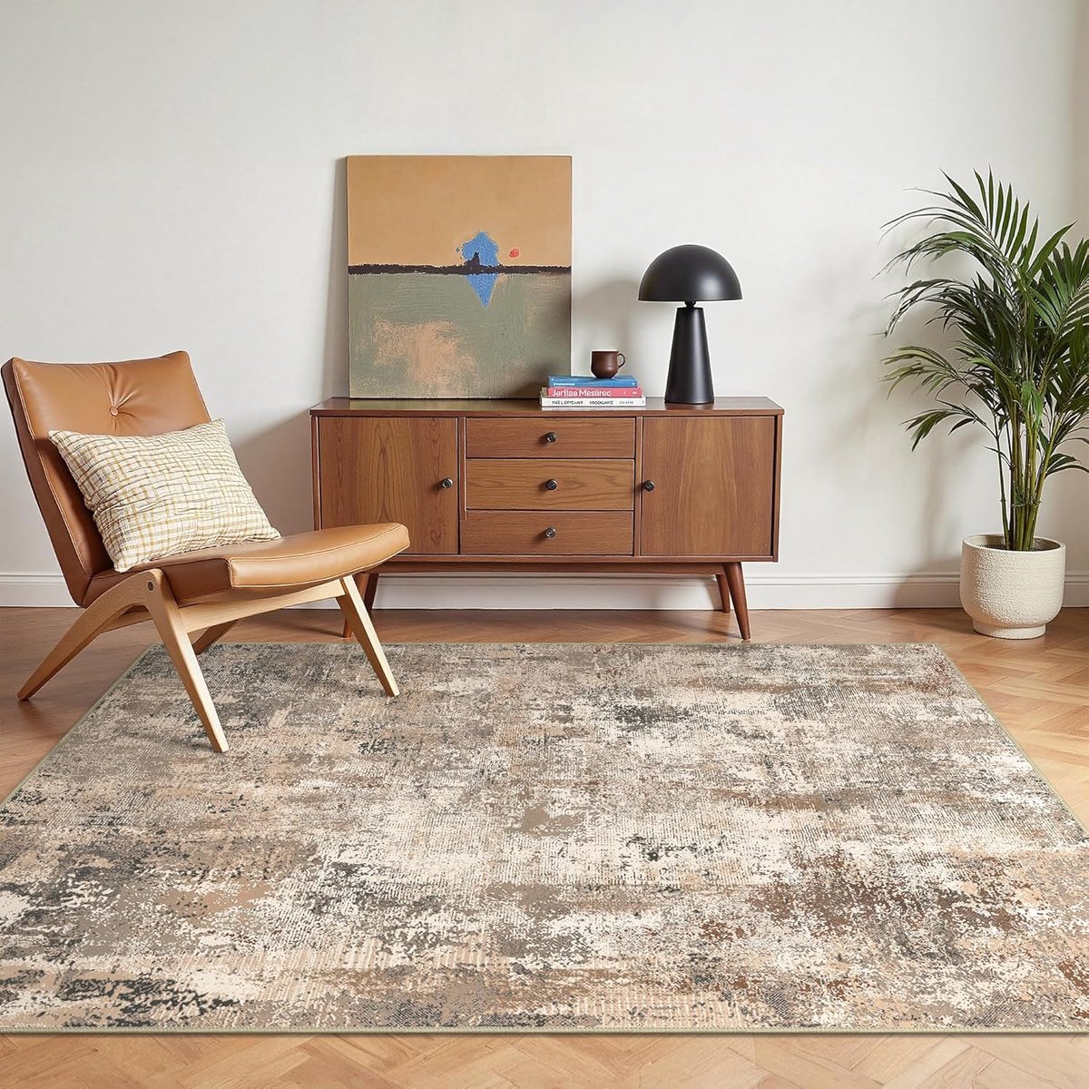 BEIMO Abstract Vloerkleed voor Woonkamer en Slaapkamer - Antislip en Wasbaar , 160x230cm Zie afbeelding