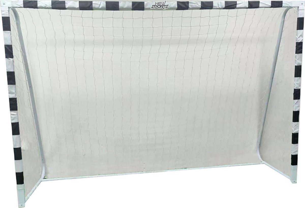 Voetbaldoel 300 x 200 cm - Zwart/Wit Breed