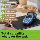 DYMO LetraTag LT-100H Labelprinter | Labelmaker met ABC-toetsenbord voor thuis en op kantoor | Zwart