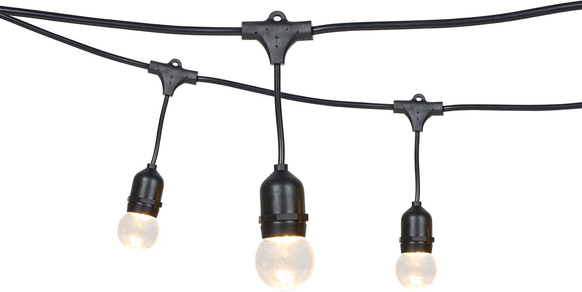 Buitenkado LED-Lichtsnoer - 10 meter - 25 lampjes - Incl. Prikkabel