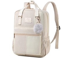 PromoHome Corduroy Rugzak - Lichtgewicht Daypack met Anti-Diefstal Voor School en Dagelijks Gebruik