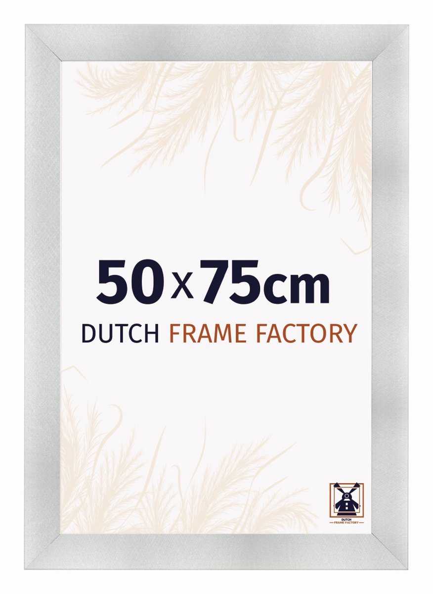 Dutch Frame Factory Fotolijst 50x75 cm - MDF - Aluminium Geborsteld - Praag