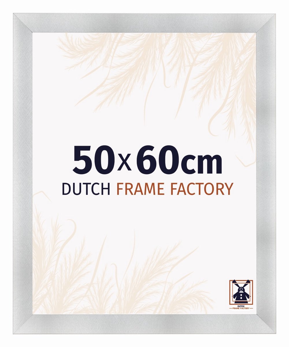 Dutch Frame Factory Fotolijst 50x60 cm - MDF - Aluminium Geborsteld - Praag