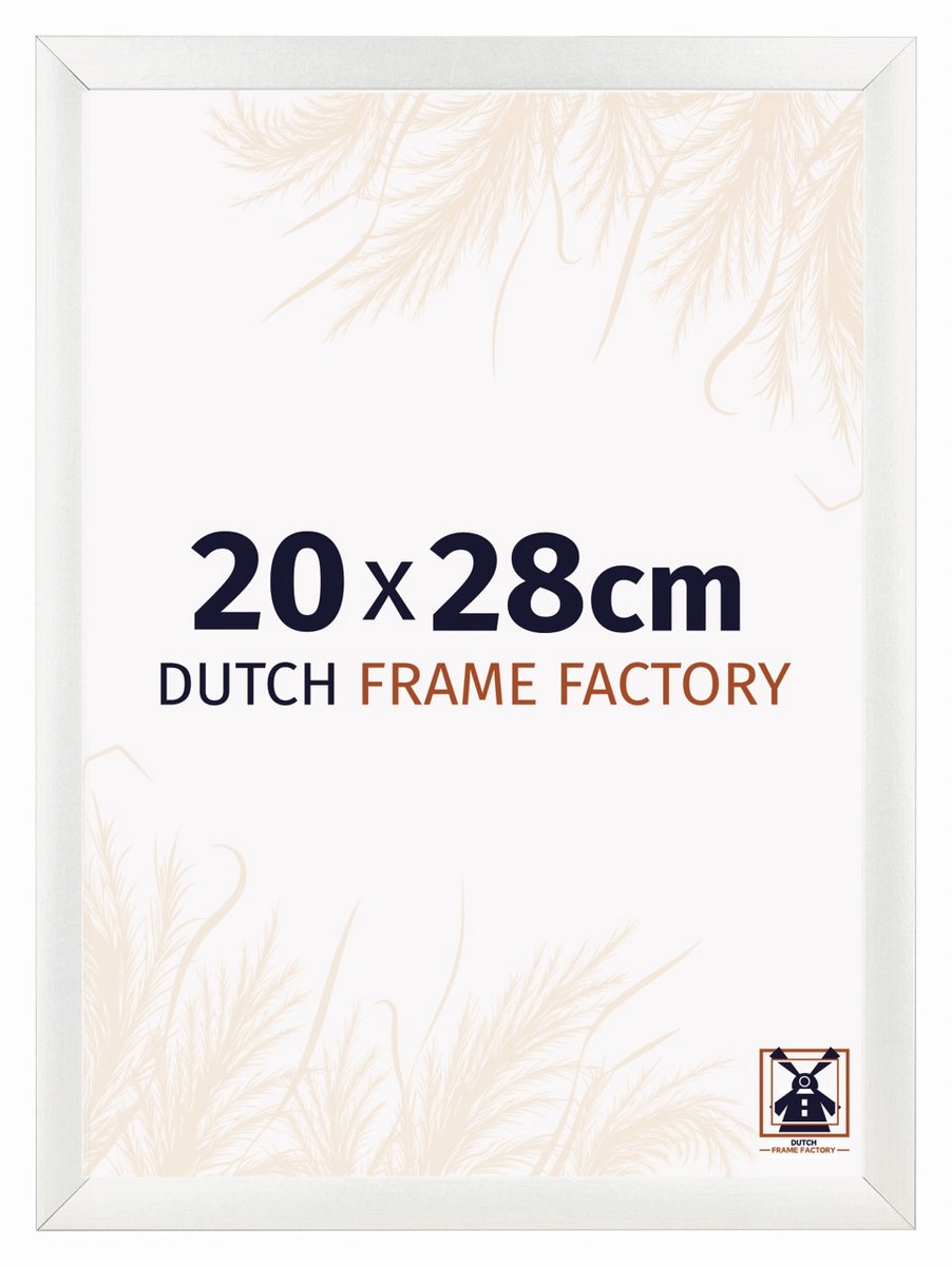 Dutch Frame Factory Fotolijst 20x28 cm - MDF - Wit Geveegd - Praag