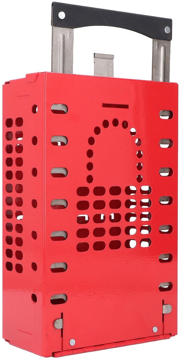 RVS Lockout Tagout Lock Box met Nylon Handvat, 14 Hangsloten Capaciteit, Multifunctioneel Ontwerp, Sleutelsleufontwerp, Beveiligingsontwerp, Voldoet aan OSHA-vereisten