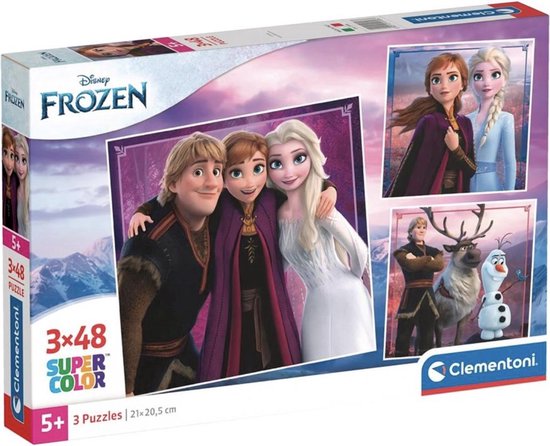 Clementoni - Puzzel - 3x48 Stukjes - Disney Frozen - Puzzel Voor ...