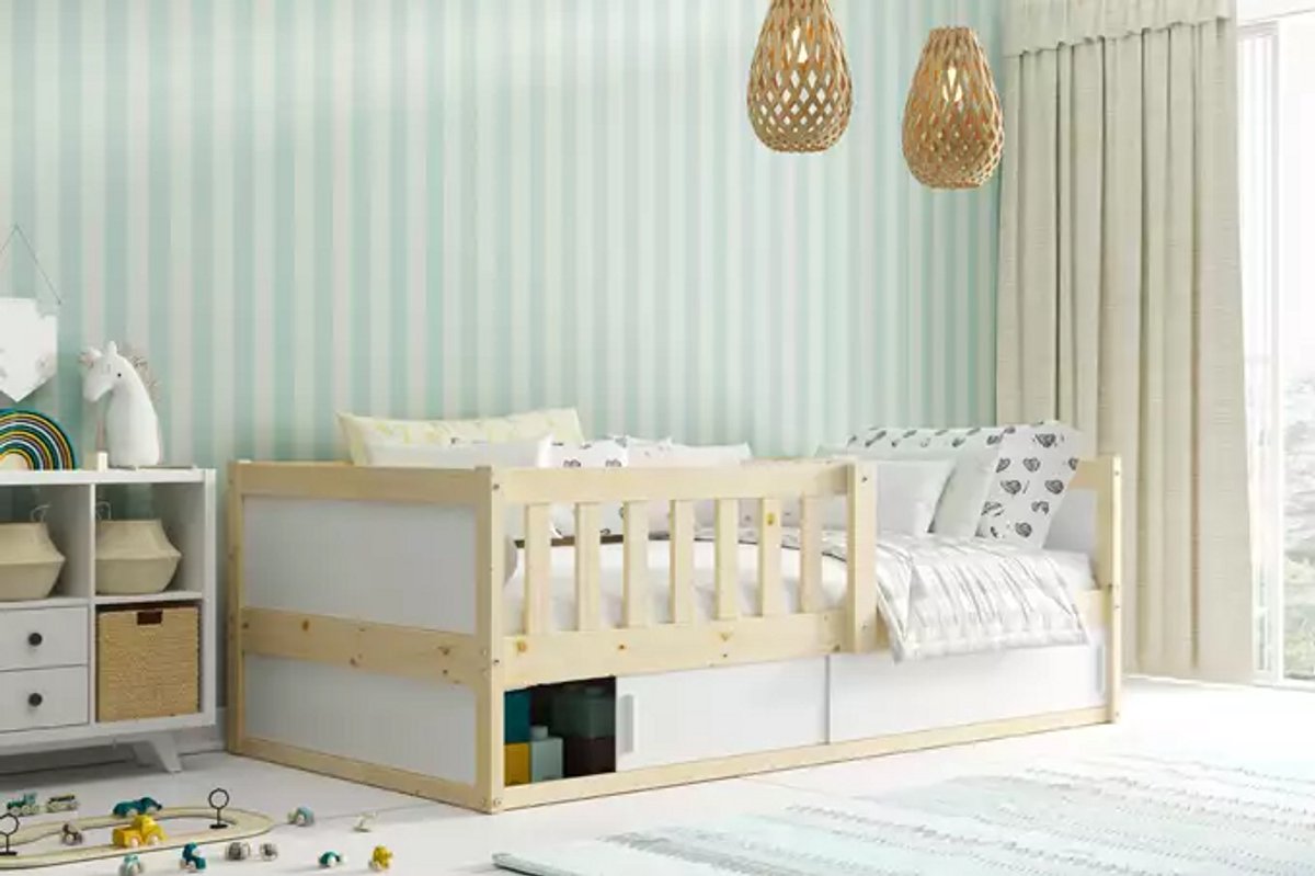BMS SMART 2 - Bed - 80x160 cm - Kinderen - Zelfbouw met Opbergruimte - Den