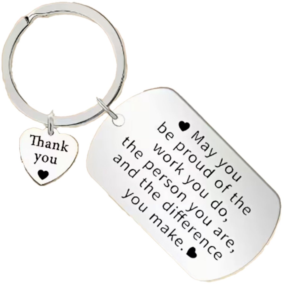 Go Go Gadget - Sleutelhanger - Quote - Cadeau collega - May you be proud - 1 stuk - Zilver